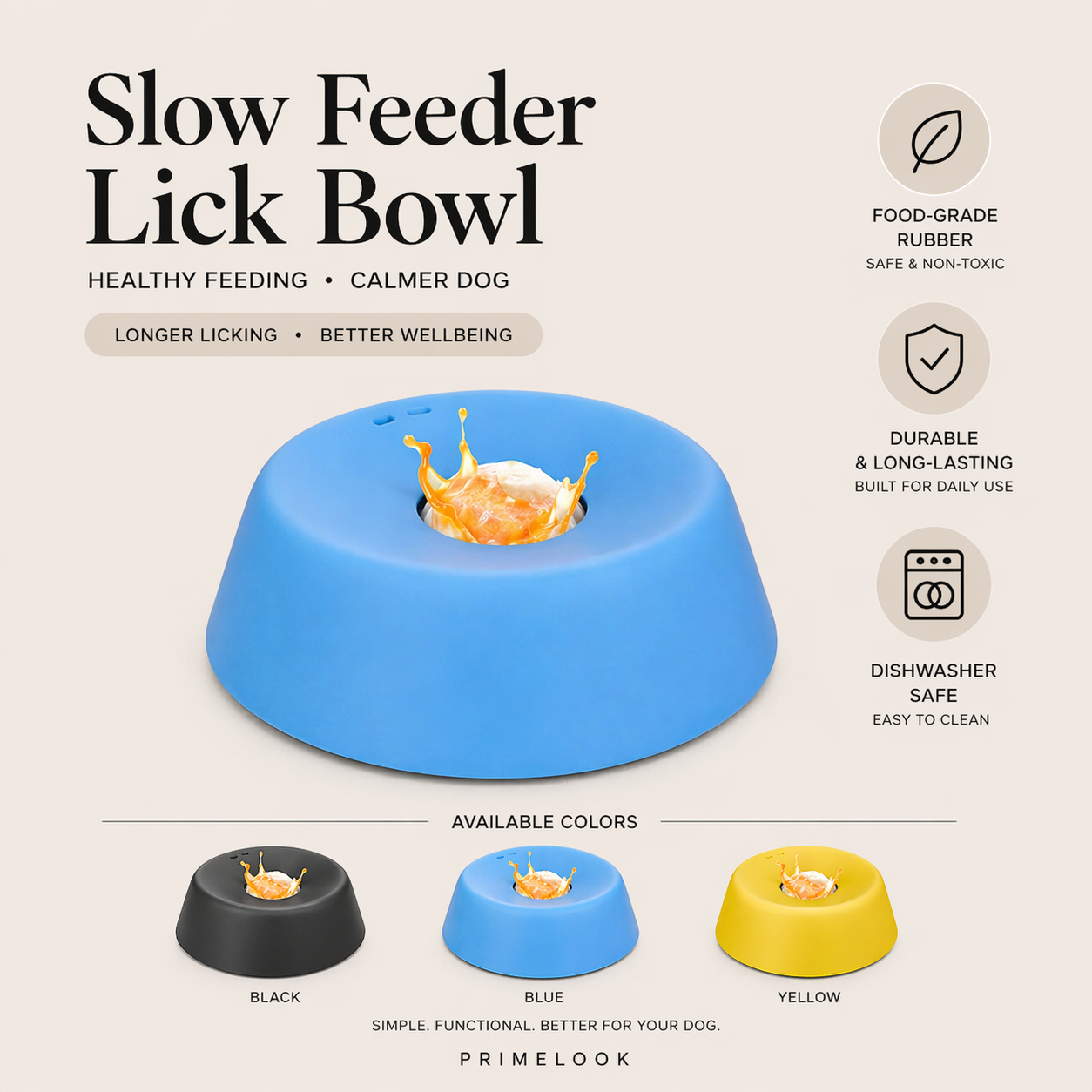 CalmFeed™ – Anti-Choking Slow Feeder for Dogs