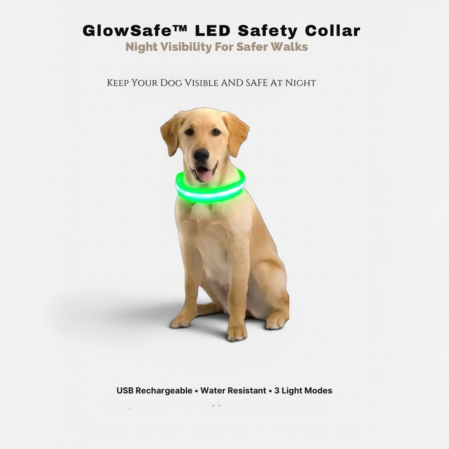 GlowSafe™ LED Safety Collar